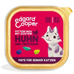 Edgard & Cooper Senior Paté Truthahn und Huhn 85 g Solange Der Vorrat Reicht